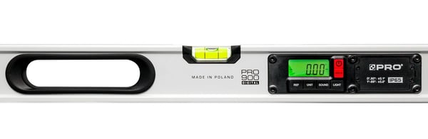 PRO900 NIVEAU MED ELEKTRONISK AFLÆSNING OG MAGNETER 120 CM - 100-E4-120