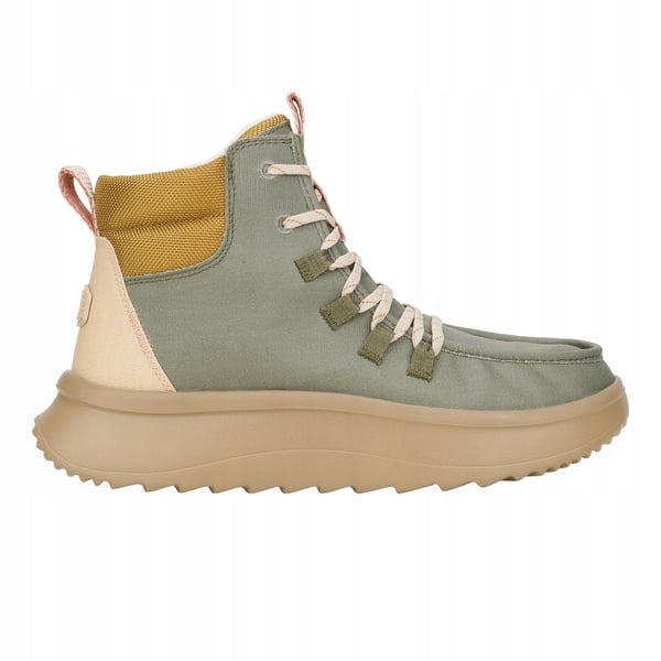 Heydude Wendy Peak Apres belagd twill 41990 storlek 38 olivgrön