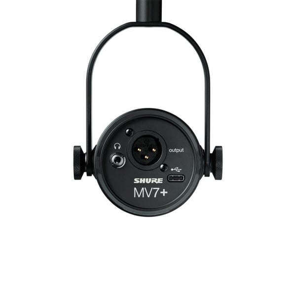 Shure MV7-K - XLR/USB-C Sort Voice-Over Mikrofon