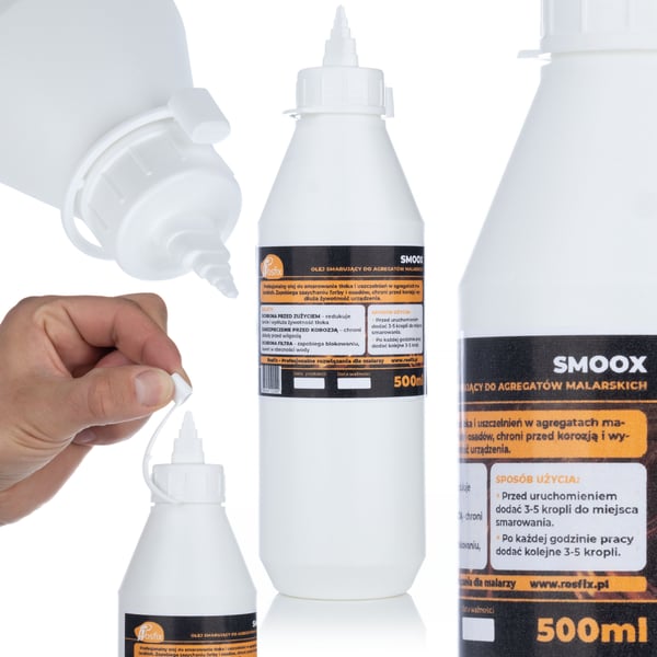 SmooX Voiteluöljy maalausyksiköille 500ml (Öljypurkki)