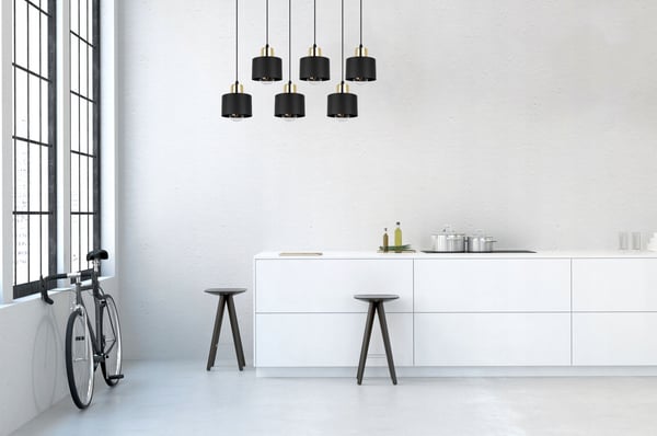 MODERNI KATTOVALAISIN MUSTA LED-VALAISIN