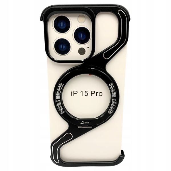 Etui til iPhone 15 PRO - Pansret Magsafe Metalcover - Titanium Holder