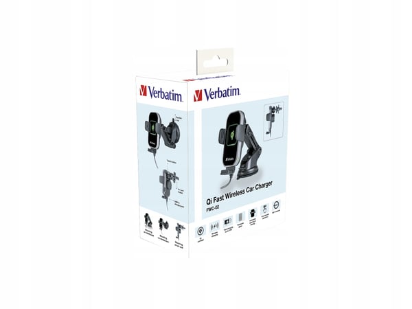 Verbatim FWC-02 Qi Gravity Bilholder med Induktiv Oplader