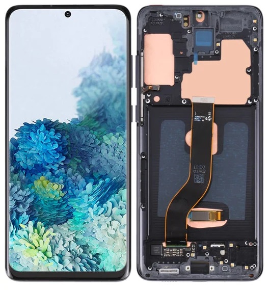 LCD-skærm + touchskærm Samsung Galaxy S20 PLUS G985 G985F OLED ramme