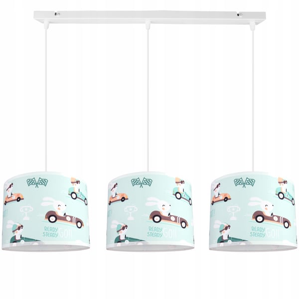 BØRNES HÆNGENDE LOFTSLAMPE LYKRONE LAMPESKÆRM