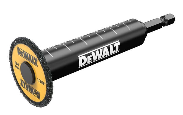 RIDSERET TILBEHØR MED DIAMANTKLING OG 6,35 M HOLDER - DW DT20563