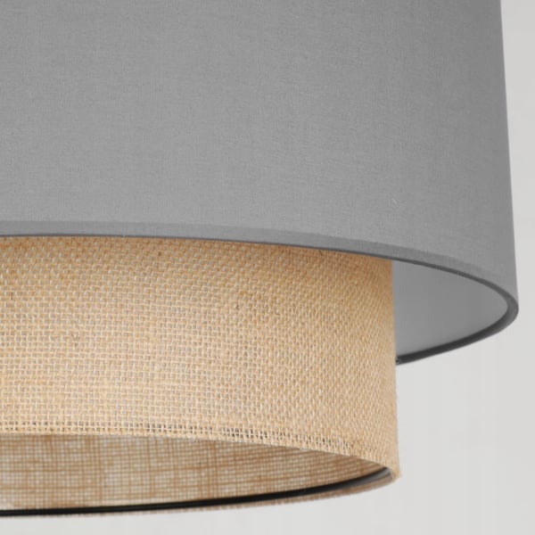Hængende lampe, loftslysekrone, lampeskærm, boho juta