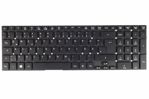 Tradebit - Tastatur für Acer Aspire | Deutsch DE qwertz | Volle Yhteensopivuus | Hochwertige Materialien | Malli: V3-571 V3-771 V3-771G E1-572 5830TG V3-772G 5755