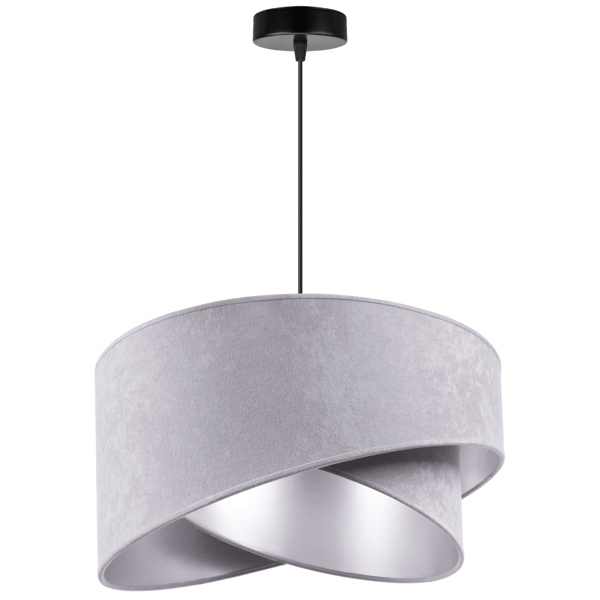 Hængende loftlampe med lysekrone og lampeskærm Glamour