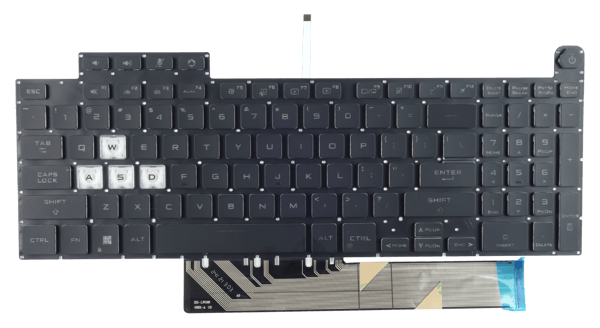 Asus TUF Gaming FA507 FA507NV FA507XI tangentbord LED QWERTY US