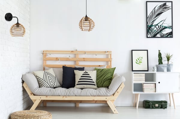 VÆGLAMPE, FIRKANTET LAMPE, LOFTSLAMPE, TRÆSKÆRM, LED