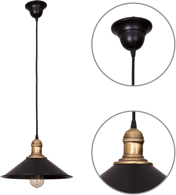 RIPUSTETTAVA RETRO-kattovalaisin, E27 LED-kattokruunu