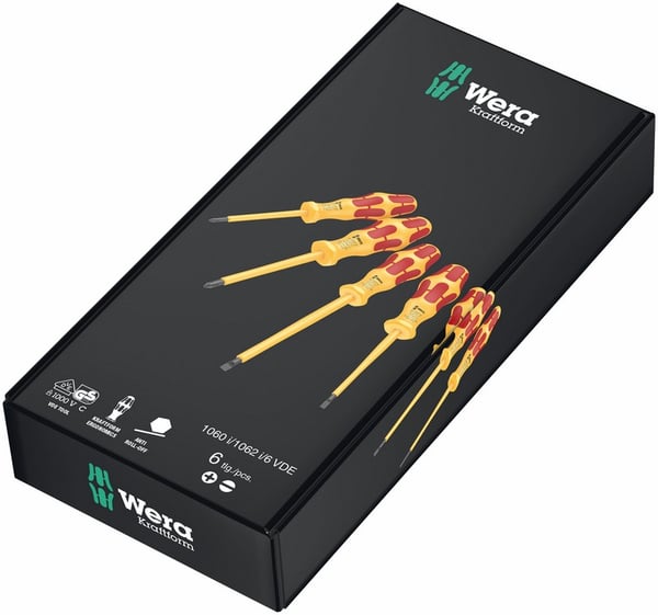 KRAFTFORM VDE 1060 I/1062 I/6 SKRUETRÆKKERSÆT, 6 DELE - W05051575001