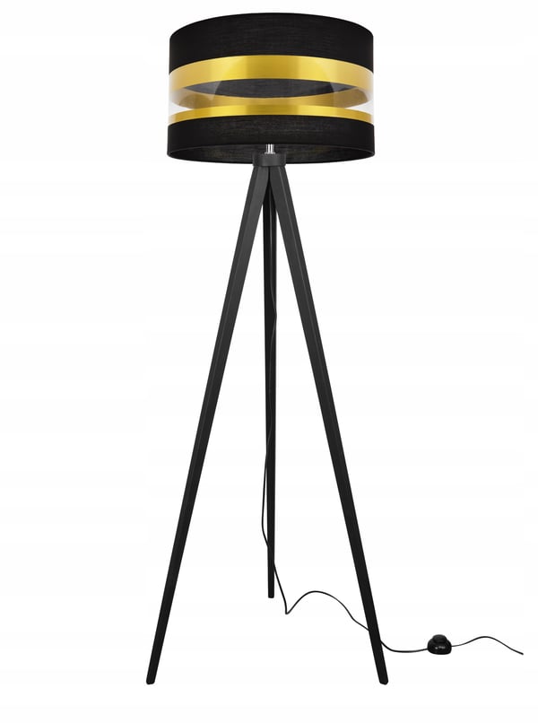 LOFT TRIPOD GULVLAMPE GYLDEN LAMPESKÆRM LED-UDVALG