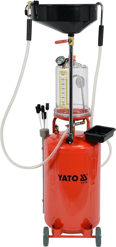PNEUMATISK AVLOPPNINGS- OCH SUGENHET 70L MED KONTROLLTANK - YT-07190
