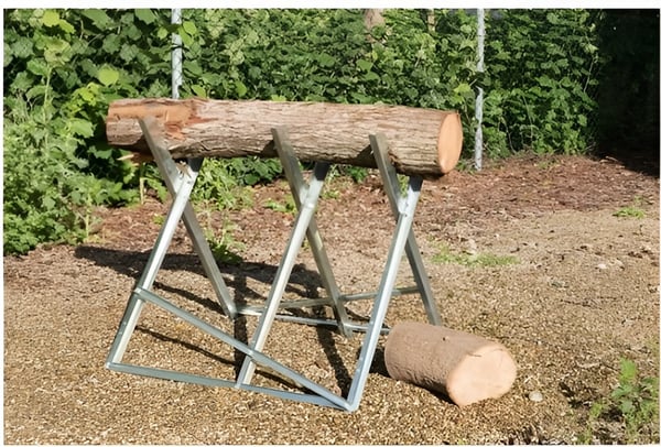 Metallbockstativ för träsågning justerbar bock 120 kg stål