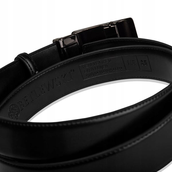 C35-KO BLACK 125 ELITE herrskinnbälte svart