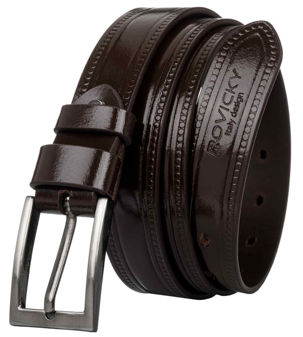 M läderarmband WAS PLW-R-7 105 brunt