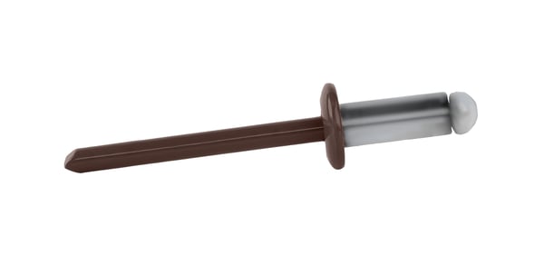 Åbne aluminiumnitter 4,8x12mm RAL 8017
