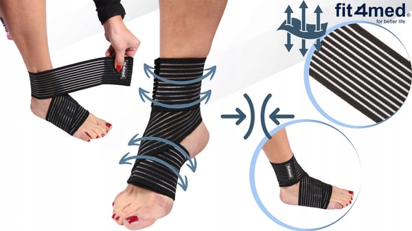 Stabiliserende bandage til ankelstøtte universal