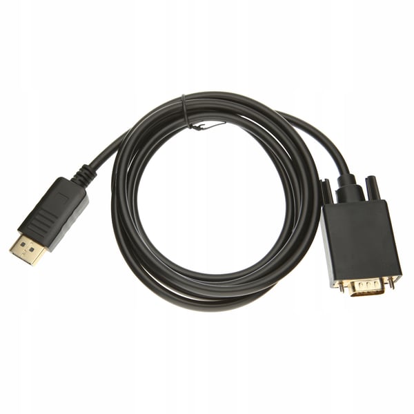 KONVERTERKABEL DISPLAYPORT VGA-SKÆRMADAPTER DSUB DP-ADAPTER 1,8M