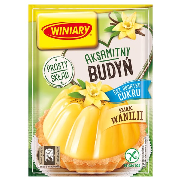 Winiary sokeriton vaniljapuding 35g