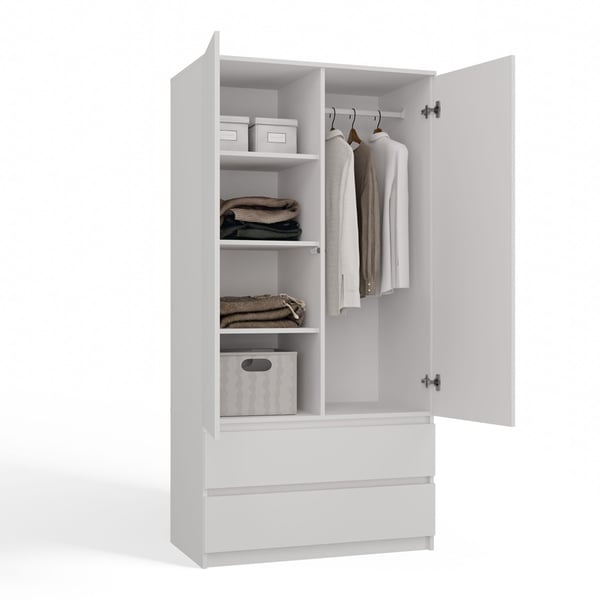 Malwa SS-90 hvid garderobe