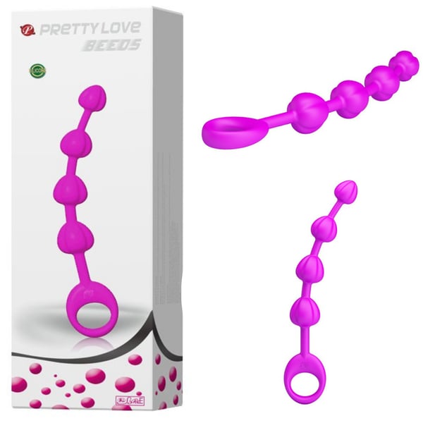 Lybaile silikon analpärlor Pretty Love Beeds