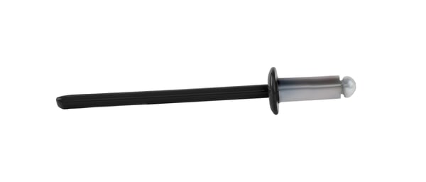 Åbne aluminiumnitter 3,2x8mm RAL9005
