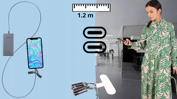 USB-C-kaapeli, USB-C-pikalataus, puhelimen latausnaru, pitkä