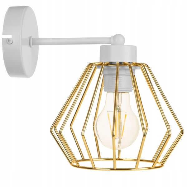 GYLDEN VÆGLAMPE, LED TRÅDLOFTSLAMPE