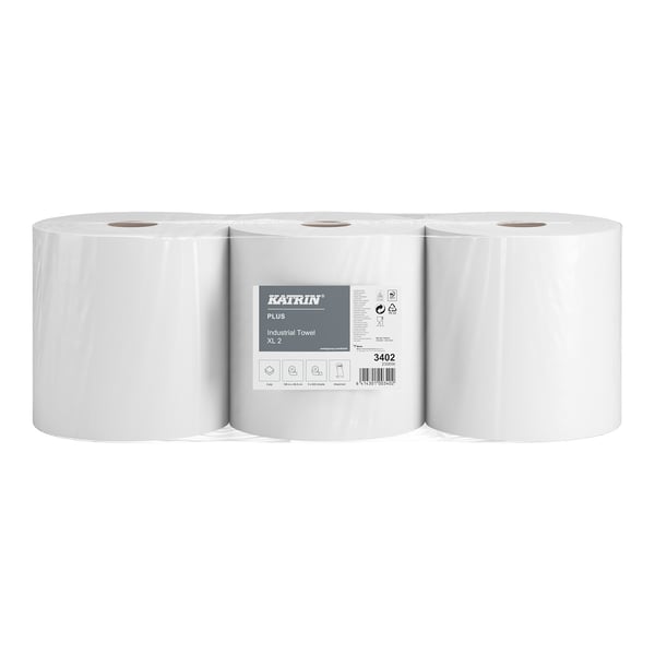 2-pack rengöringsdukar, supervita, limmade PLUS L, 3-pack
