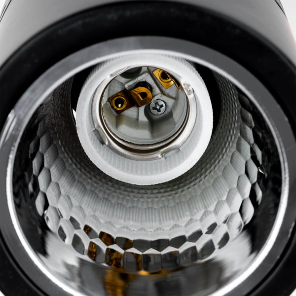Fast rund loftslampe til påbygning APUS 13 spot TUBA sort E27