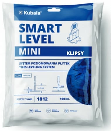 Kubala Klips Smart nivå mini 1 mm 100 st
