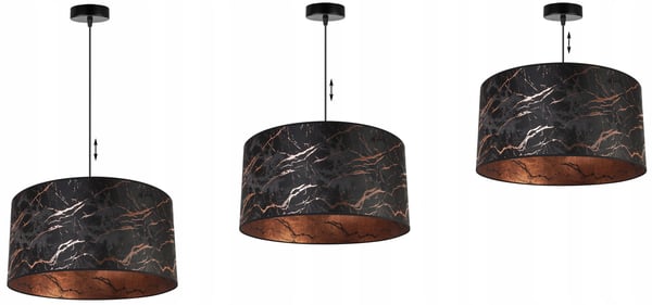 Hængende lampe, loftslysekrone, marmor lampeskærm