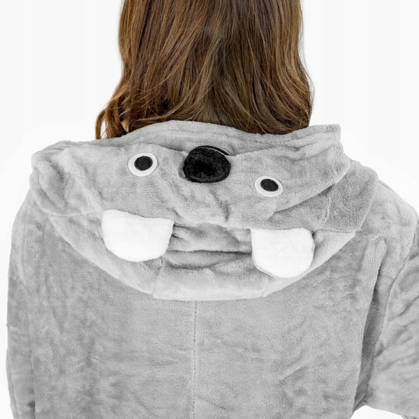 Koala-heldragt til mænd, gave til manden, kigurumi-jumpsuit, vinter M, koala-heldragt - M