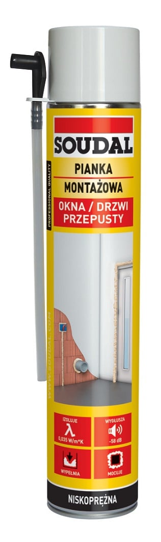 SOUDAL MONTERINGSSKUMTUB 750ML - PIA 750 R