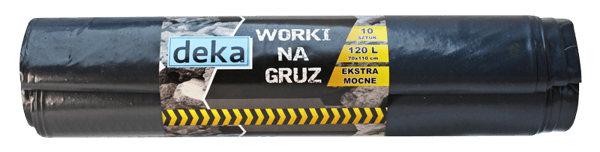 ERITTÄIN VAHVA KIRSASÄKKI MUSTA 70*100CM 120L A10 - D-300-0100
