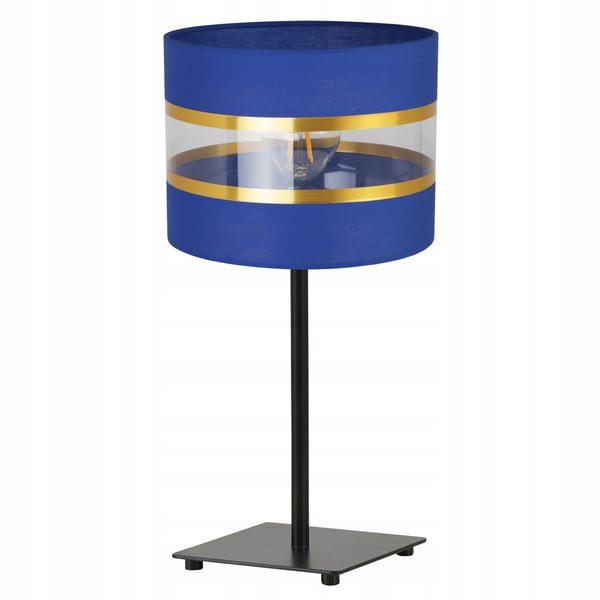 NATBORDLAMPE, ELEGANT GYLDET LAMPESKÆRM, 20 CM