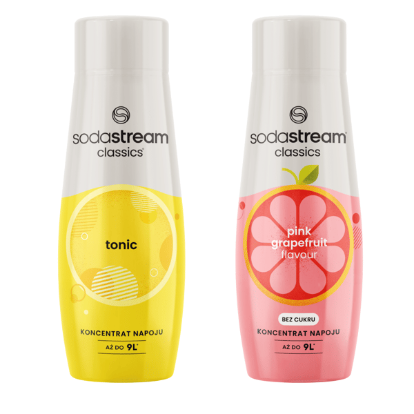 2x Sodastream Tonic -siirappi + greippivesitiiviste