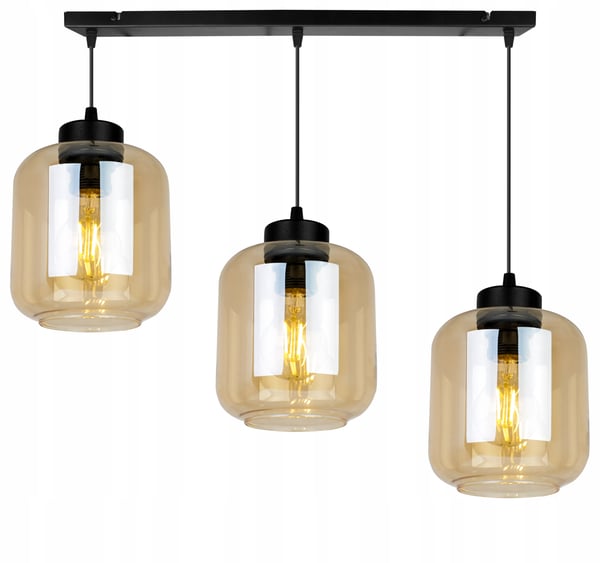MODERNE ELEGANT HÆNGELAMPE MED GLASSKÆRM