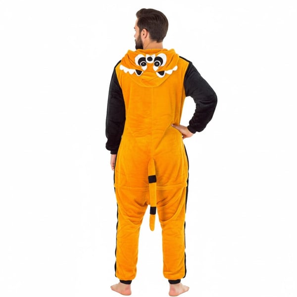 Varm damepyjamas vaskebjørn gave kigurumi onesie behageligt outfit XL Onesie vaskebjørn kostume - S