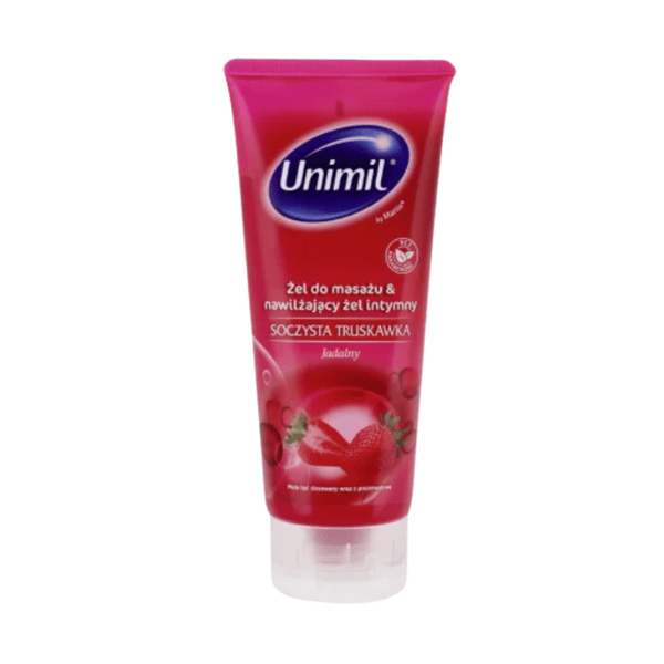 Unimil Läcker sensuelli hierontageeli mansikan makuinen 200ml