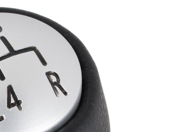 Alfa Romeo 147 00-10 gearknob sort og sølv 5 gear