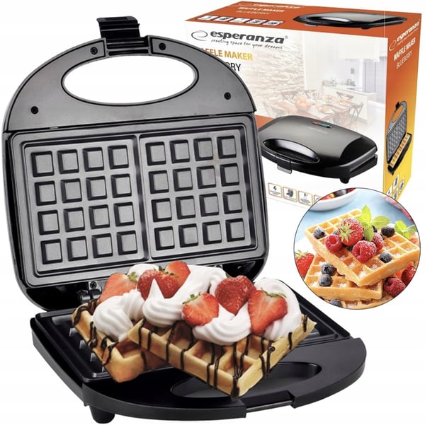 Esperanza Blueberry 1000W EKT008 våffeljärn