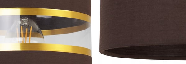 VÆGLAMPE, FIRKANTET LAMPE, ELEGANT GYLDEN LAMPESKÆRM, 20 CM