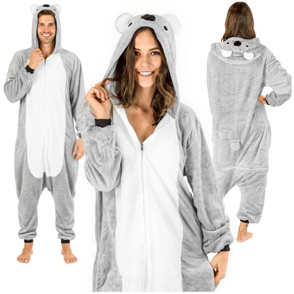 Onesie Koala -asu Miesten pyjama Miehen lahja Kigurumi Haalari Talvi M Onesie Koala -asu - M