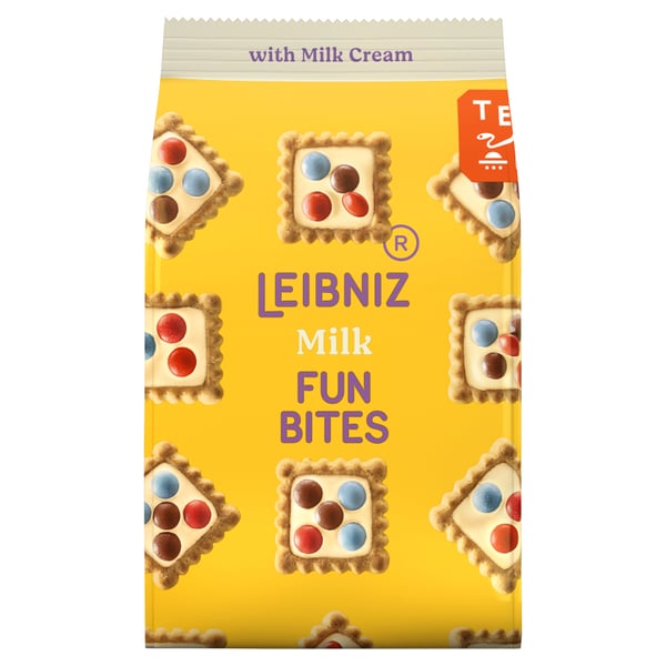 Leibniz Fun Bites -keksit maitokermalla ja drageella 100 g