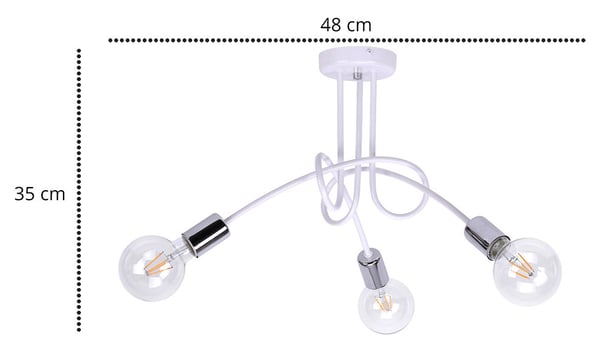 LOFT HÆNGELAMPE EDISON INDUSTRIAL krom LED