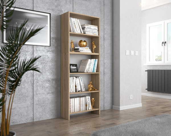 Sonoma Eg Kontorreol 60 CM 5 hylder Loft Legetøjshylde